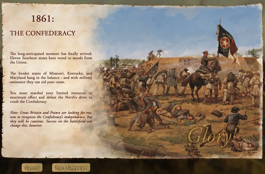 Скриншот 7 к игре Victory and Glory: The American Civil War