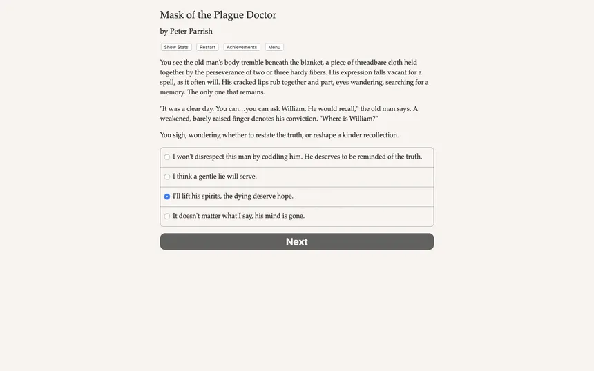 Скриншот 5 к игре Mask of the Plague Doctor