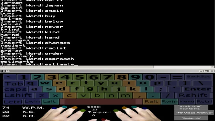 Скриншот 4 к игре Touch Typing Home Row Speed Grinder