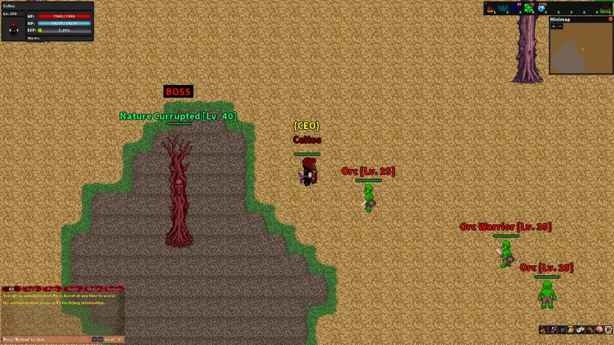 Скриншот 1 к игре Rebornia - MMORPG 2D