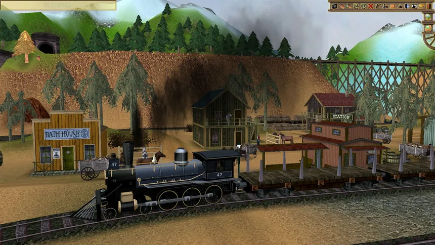 Скриншот 1 к игре Wild West Steam Loco