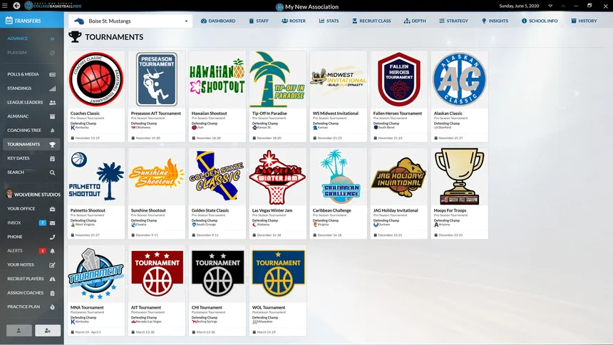 Скриншот 2 к игре Draft Day Sports: College Basketball 2020