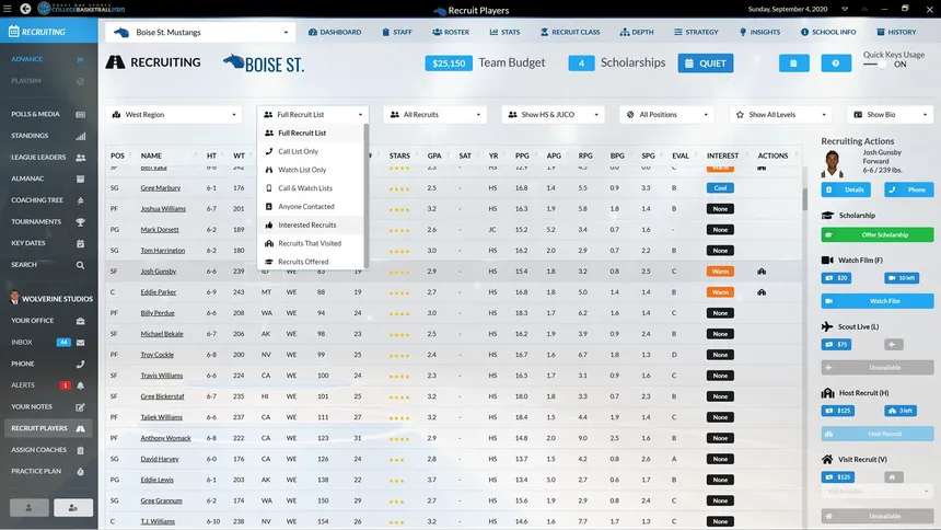 Скриншот 7 к игре Draft Day Sports: College Basketball 2020