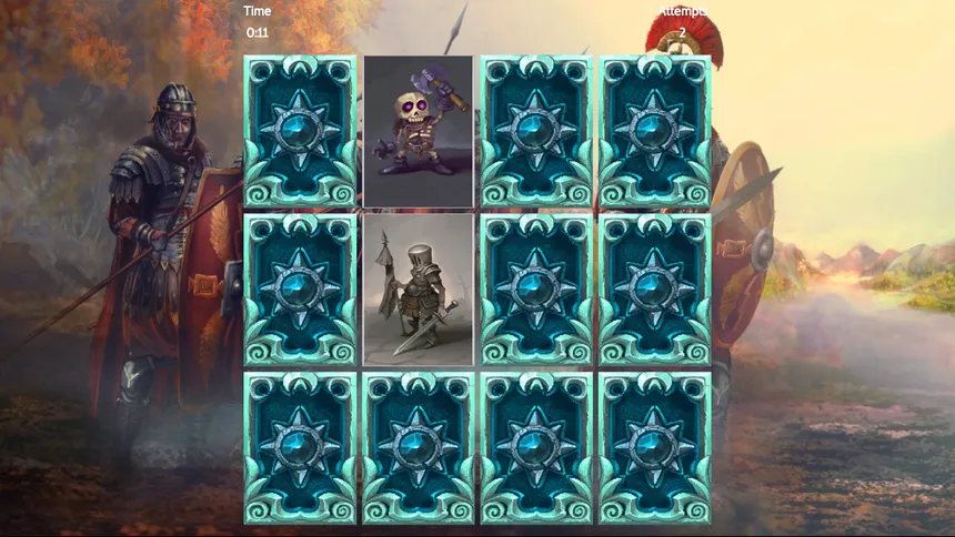 Скриншот 4 к игре Fantasy Memory Card Game