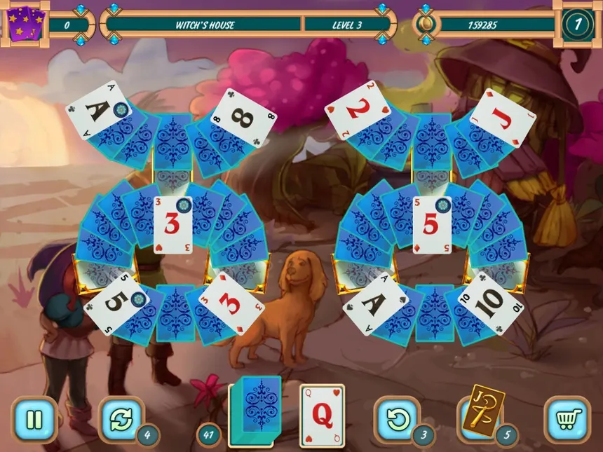 Скриншот 2 к игре Sweet Solitaire: School Witch