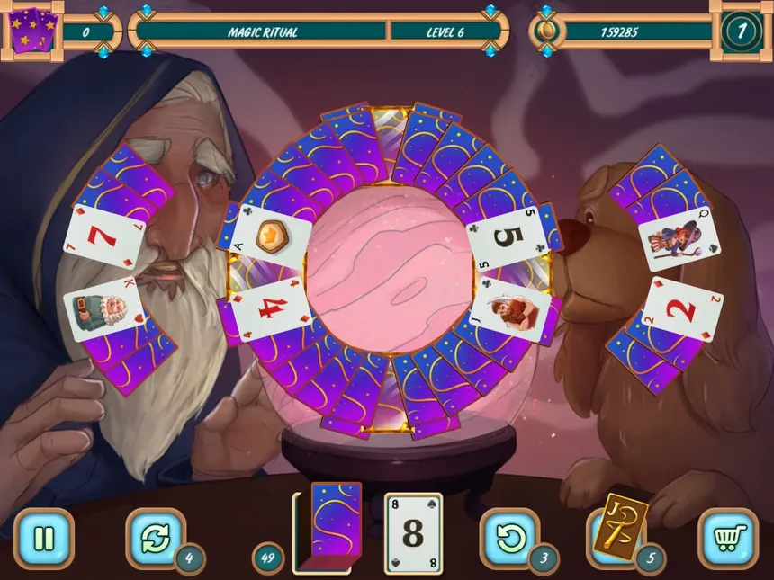 Скриншот 6 к игре Sweet Solitaire: School Witch