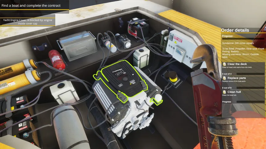 Скриншот 3 к игре Yacht Mechanic Simulator