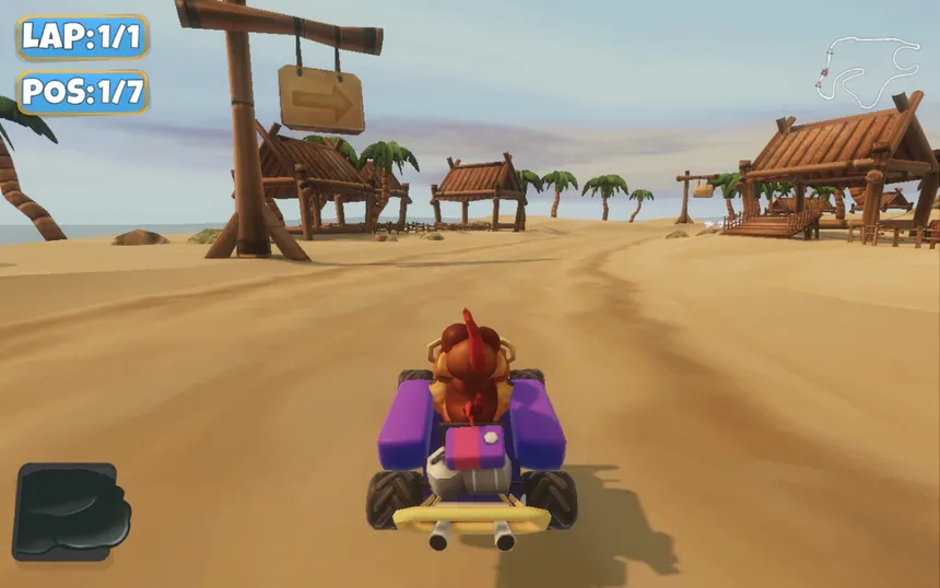 Скриншот 4 к игре Moorhuhn Kart 2