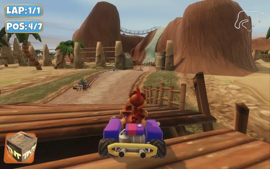Скриншот 6 к игре Moorhuhn Kart 2