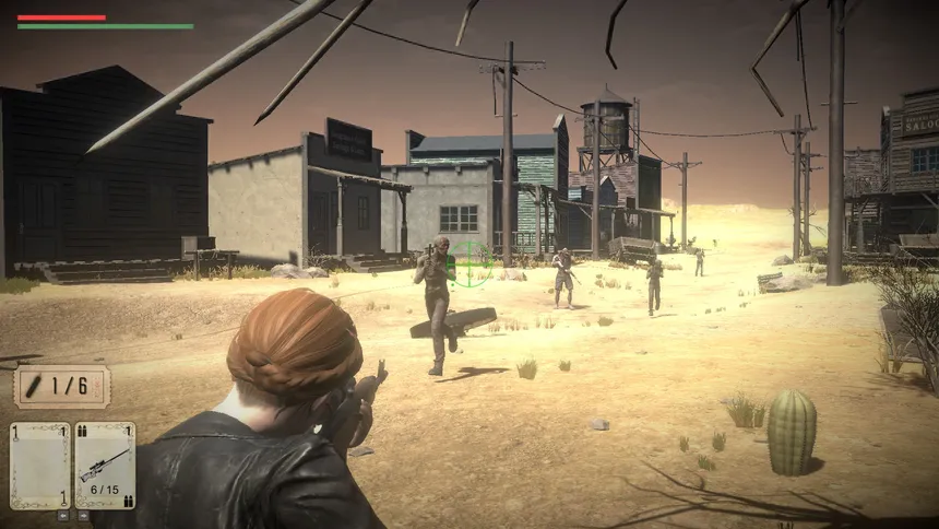 Скриншот 1 к игре Gunslingers of the Wasteland vs. The Zombies From Mars