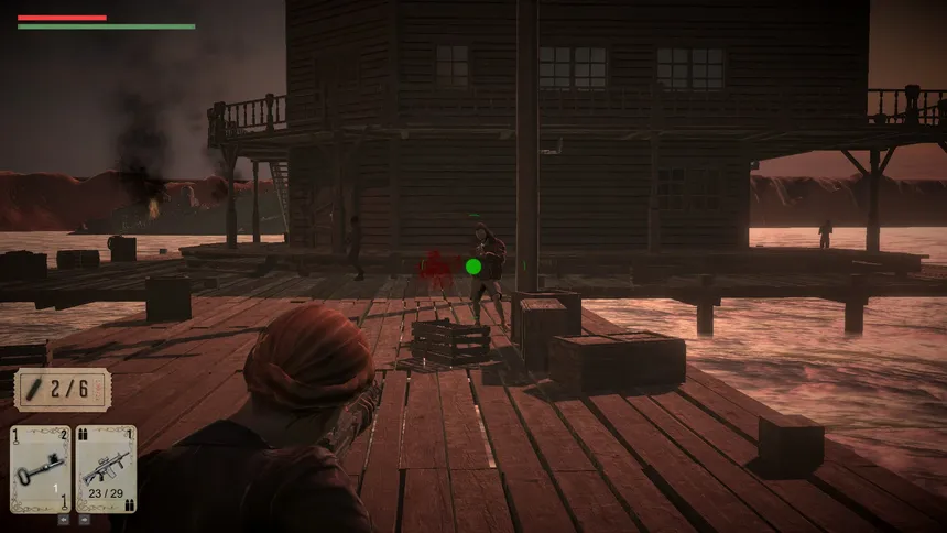 Скриншот 2 к игре Gunslingers of the Wasteland vs. The Zombies From Mars