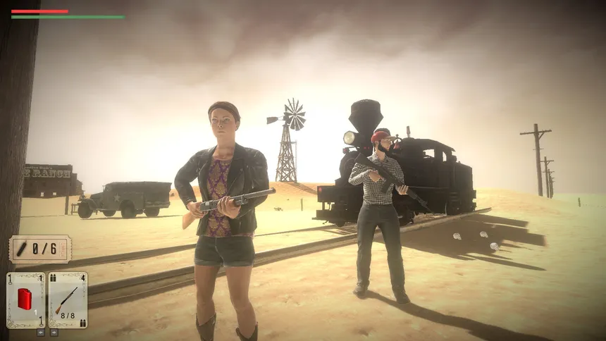 Скриншот 3 к игре Gunslingers of the Wasteland vs. The Zombies From Mars