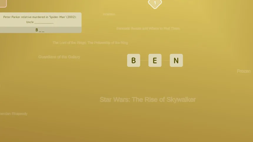 Скриншот 1 к игре Mini Words: Top Movies