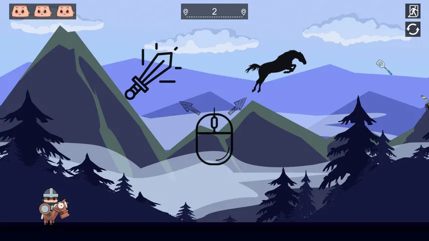 Скриншот 1 к игре Mosquitoes and zombies