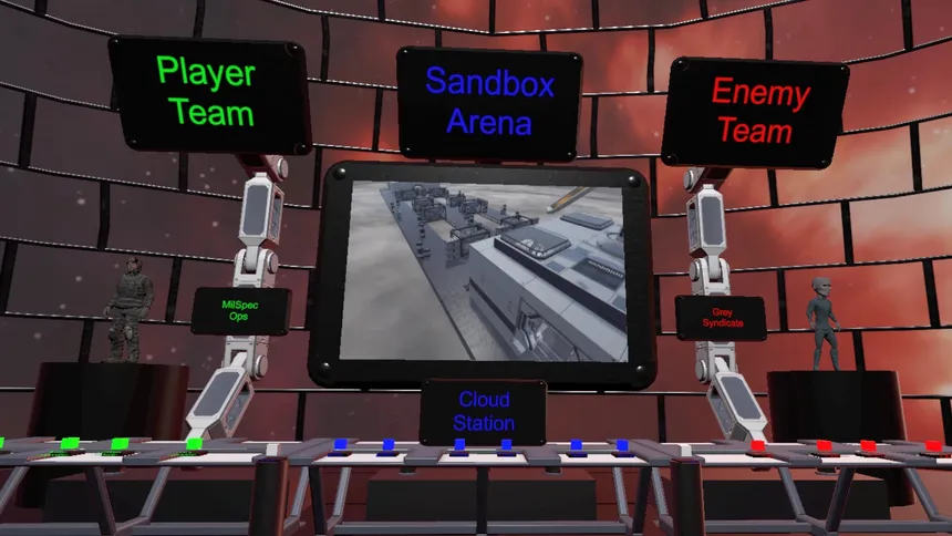 Скриншот 1 к игре Fraggin Halls VR