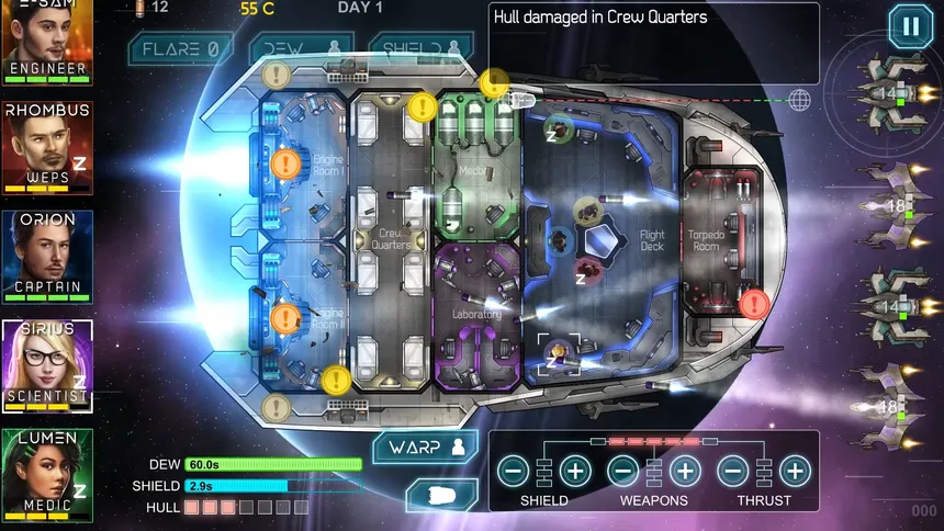 Скриншот 2 к игре Heliconian - Starship Crew Control