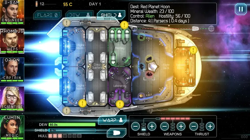 Скриншот 5 к игре Heliconian - Starship Crew Control