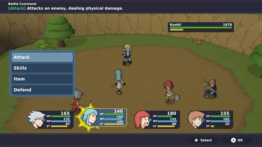 Скриншот 3 к игре Crystal Story: The Hero and the Evil Witch