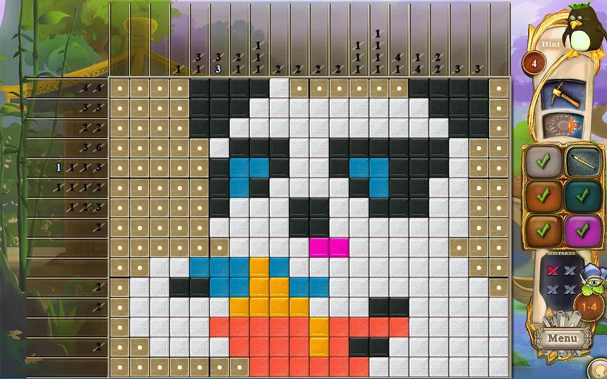 Скриншот 2 к игре Fantasy Mosaics 34: Zen Garden