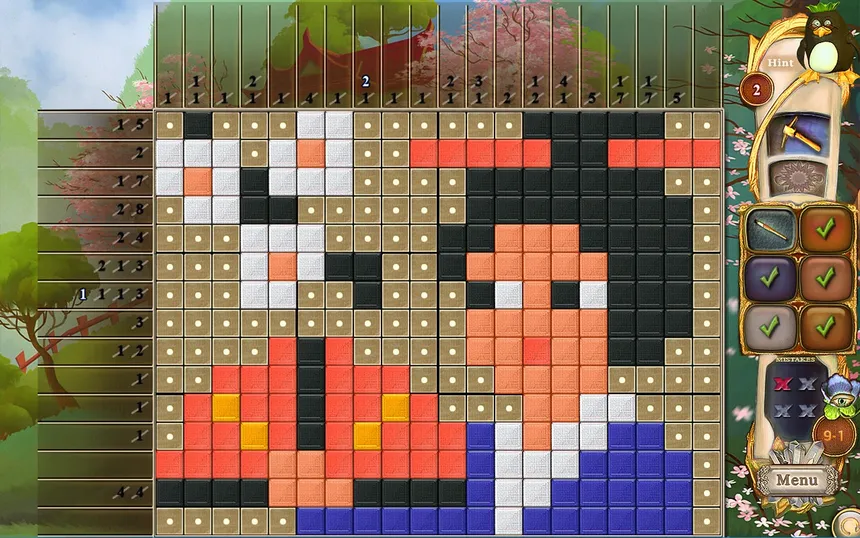 Скриншот 3 к игре Fantasy Mosaics 34: Zen Garden