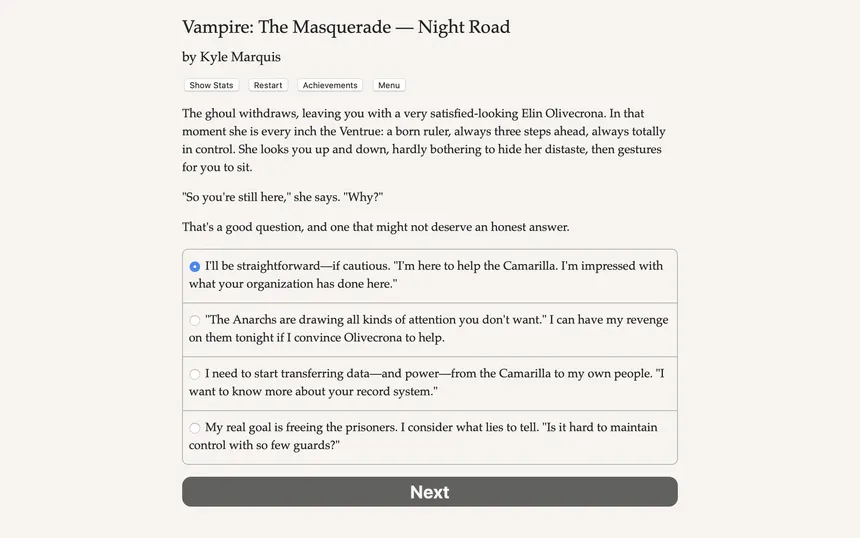 Скриншот 6 к игре Vampire: The Masquerade — Night Road