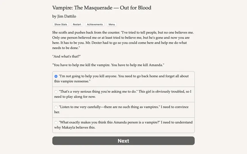 Скриншот 2 к игре Vampire: The Masquerade — Out for Blood