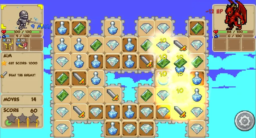 Скриншот 1 к игре Gems of Fate: the Charmed King
