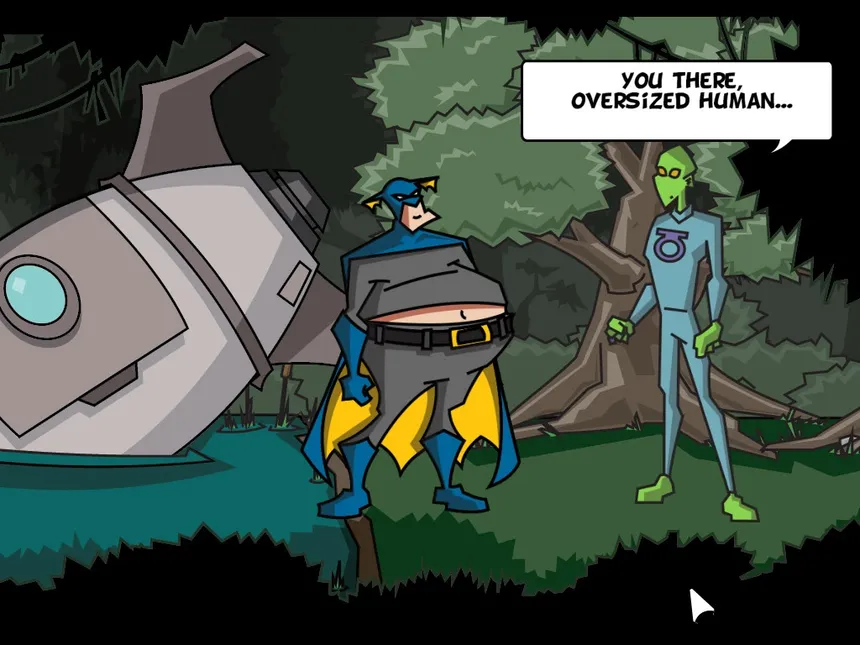 Скриншот 3 к игре The Adventures of Fatman: Intergalactic Indigestion