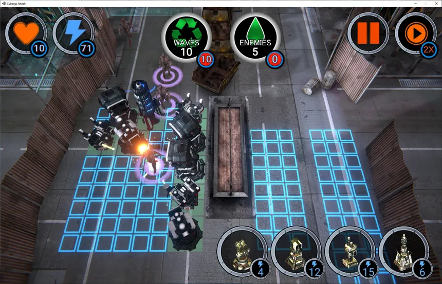 Скриншот 4 к игре Cyborgs Attack