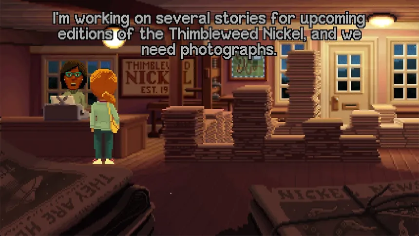Скриншот 2 к игре Delores: A Thimbleweed Park Mini-Adventure