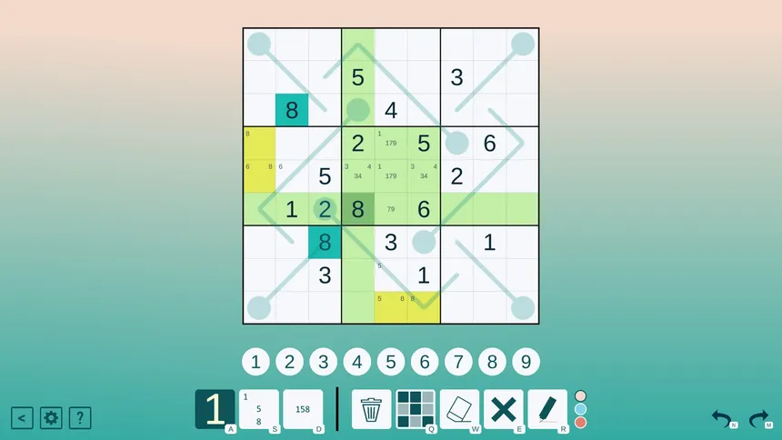Скриншот 2 к игре Thermo Sudoku