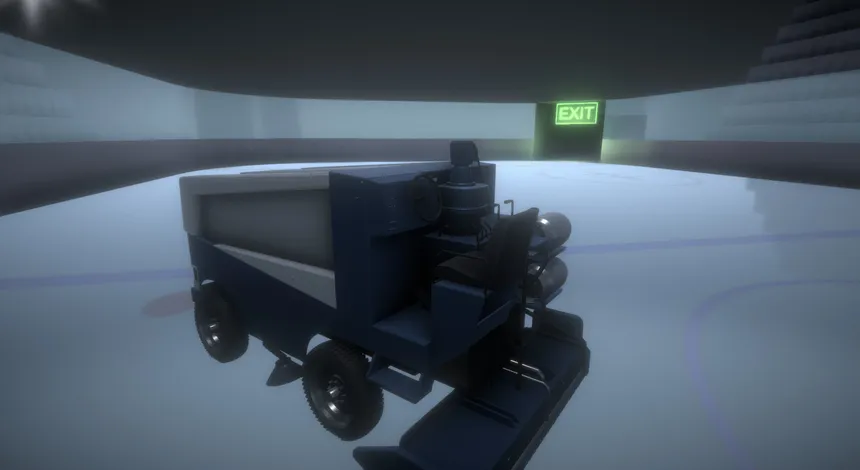 Скриншот 1 к игре Generic Untrademarked Ice Resurfacing Vehicle & Depression Simulator 2019.
