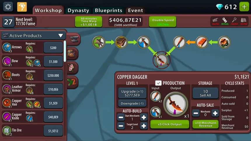 Скриншот 3 к игре Crafting Idle Clicker