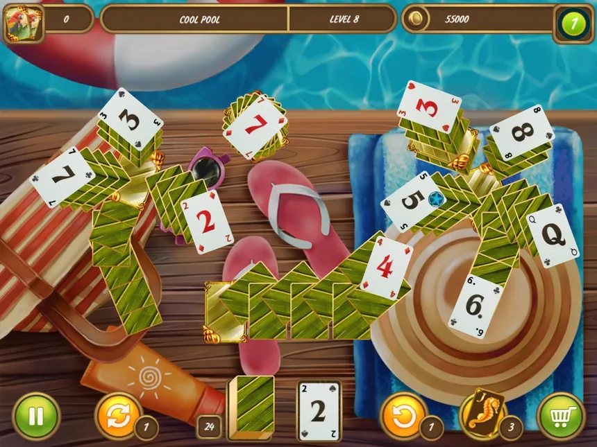 Скриншот 2 к игре Solitaire Beach Season Sounds of Waves