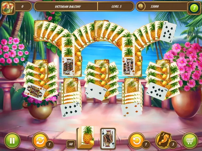 Скриншот 3 к игре Solitaire Beach Season Sounds of Waves