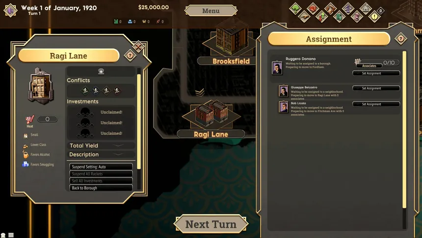 Скриншот 4 к игре The Commission 1920: Organized Crime Grand Strategy