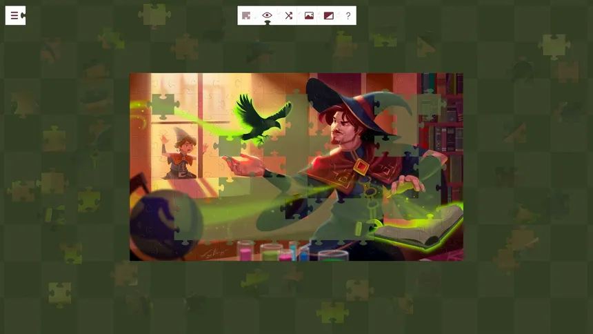Скриншот 2 к игре Magic Lessons in Wand Valley - a jigsaw puzzle tale