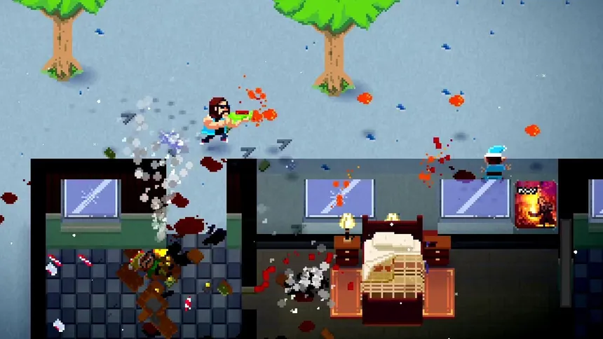 Скриншот 1 к игре Headbangers in Holiday Hell