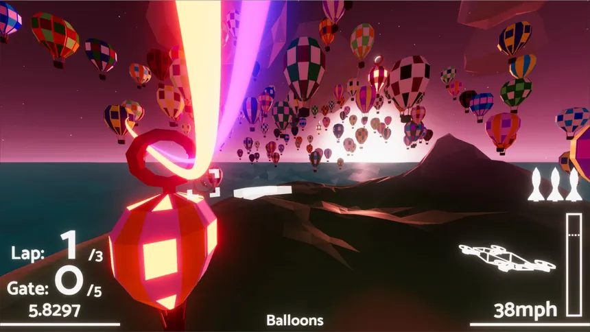 Скриншот 1 к игре Sunset 20 Drone Racer