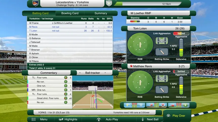 Скриншот 3 к игре Cricket Captain 2020