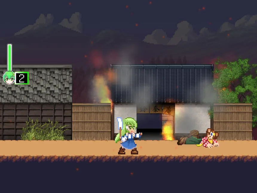 Скриншот 1 к игре Sanae Toumaden X / 早苗討魔伝X