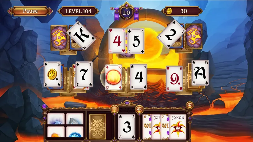 Скриншот 3 к игре Solitaire. Elemental Wizards