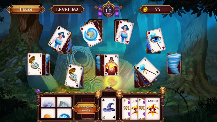 Скриншот 5 к игре Solitaire. Elemental Wizards