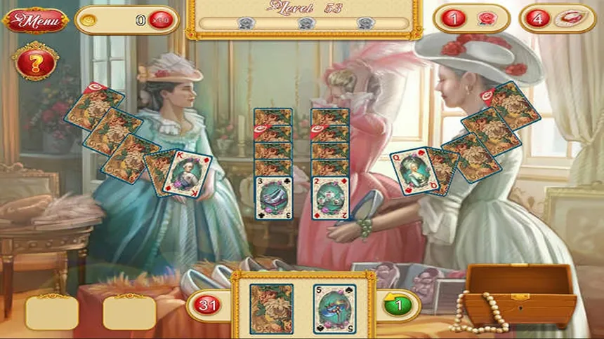 Скриншот 4 к игре Marie Antoinette's Solitaire