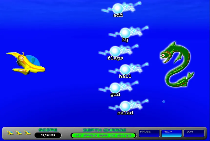 Скриншот 3 к игре Typing with Sharks