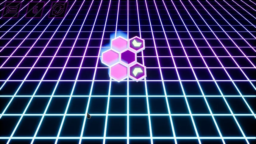 Скриншот 1 к игре Retrowave Hexon