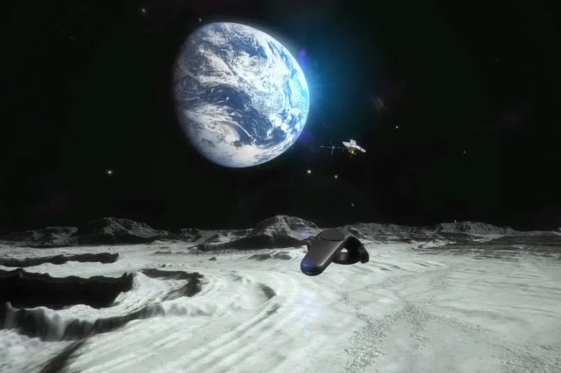 Скриншот 3 к игре VR Astronomy and Geography Lab (Universe Spacecraft, Solar System, Earth, Moon, Relativity, Flying over the World, etc)