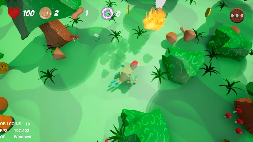 Скриншот 1 к игре Sqwark! A Nutty Adventure