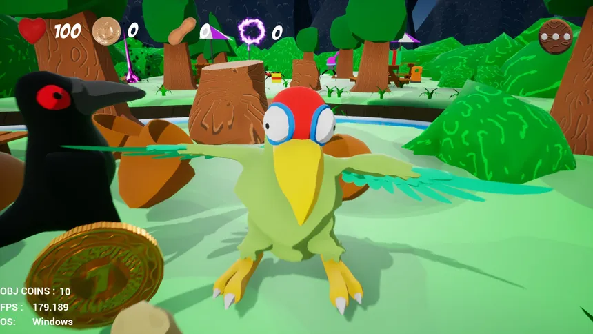 Скриншот 5 к игре Sqwark! A Nutty Adventure
