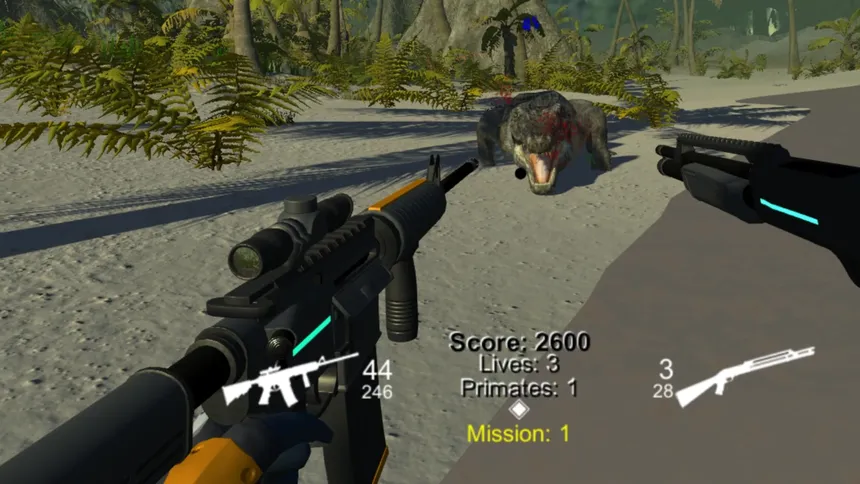 Скриншот 4 к игре Dinosaur Hunting Patrol 3D Jurassic VR